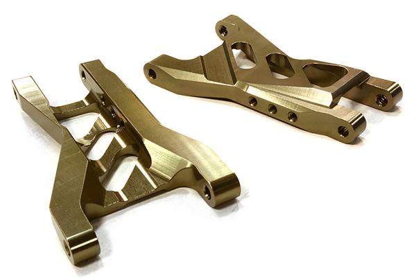 T8704GREY Grey Billet Machined Rear Lower Suspension Arms for Traxxas 1/10 Bandit 2750R - Image 1