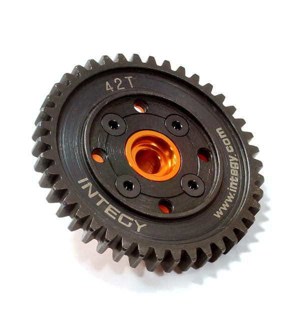 T8719ORANGE Billet Machined HD Spur Gear 42T for HPI Ken Block WR8 3.0 - Image 1