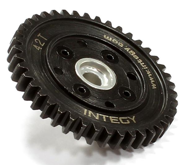 T8719SILVER Billet Machined HD Spur Gear 42-Tooth for HPI Ken Block WR8 3.0 - Silver - Image 1