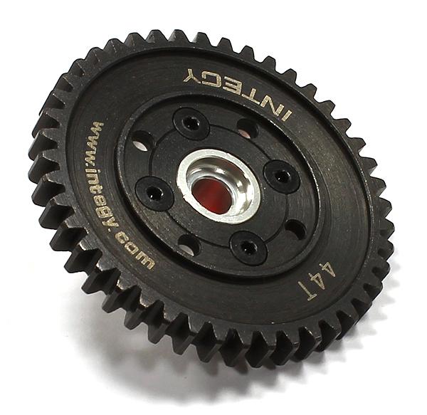 T8720SILVER Billet Machined Heavy-Duty Spur Gear 44-Tooth for HPI Ken Block WR8 3.0 - Silver - Image 1