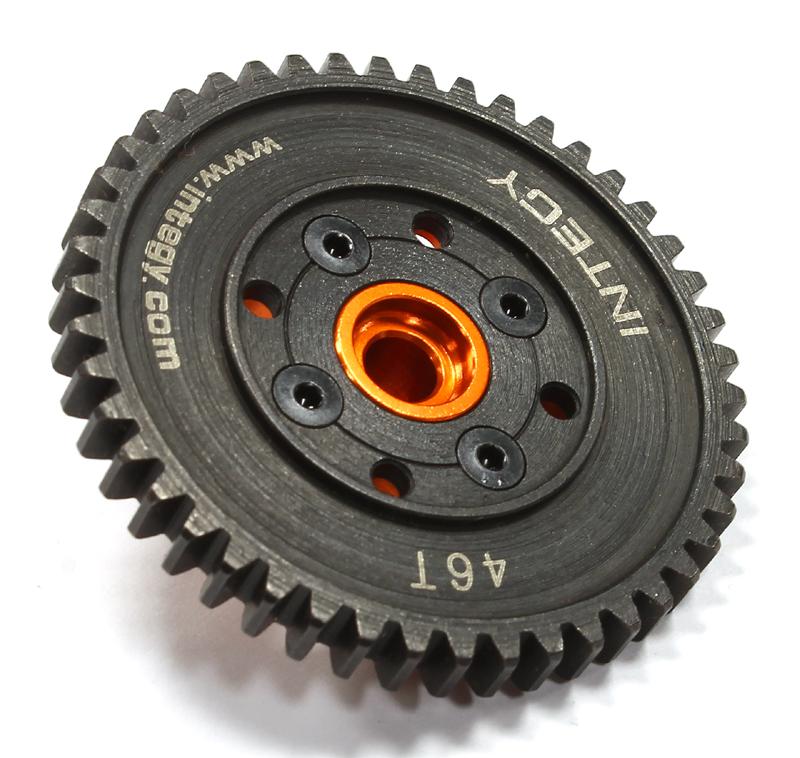 T8721ORANGE Billet Machined HD Spur Gear 46T for HPI Ken Block WR8 3.0 - Image 1