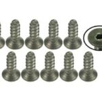 3Racing M2 x 6 Titanium Flat Head Hex Socket - Self Tapping (10 Pcs)