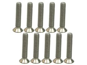 TS-FSM2614M M2.6 X 14 Titanium Flat Head Hex Socket - Machine (10 Pcs) - Image 1