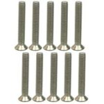 3Racing M2.6 x 18 Titanium Flat Head Hex Socket - Machine (10 Pcs)