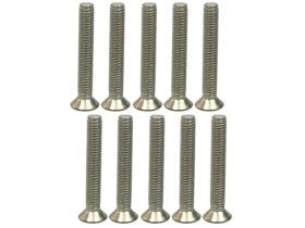 TS-FSM2618M 3Racing M2.6 x 18 Titanium Flat Head Hex Socket - Machine (10 Pcs) - Image 1